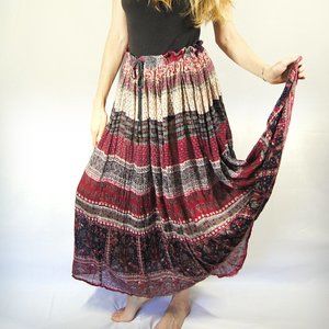Vintage Indian Tabla Gauze Skirt